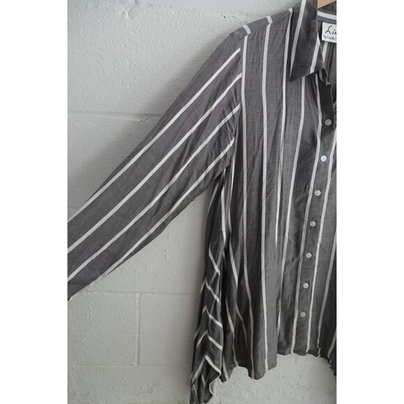 Louis Dell’Olio Linea Medium Gray Long sleeve Top Size Medium - Picture 3 of 7